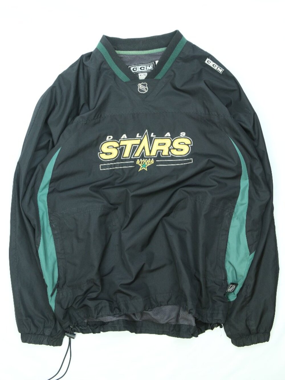 Men's Vintage 90s CCM Dallas Stars NHL Pullover Windbreaker Jacket Size XL